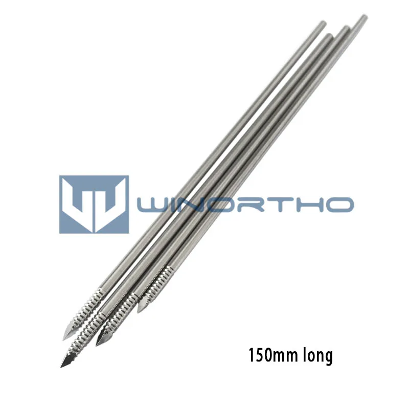 Pinos roscados negativos instrumento ortopédico veterinário para animais pequenos