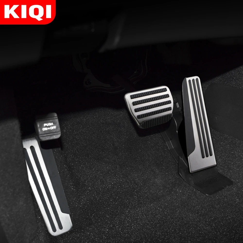 KIQI Stainless Steel Car Pedals for Infiniti QX70 QX 70 2013 - 2021 Accelerator Gas Brake Pedal Footrest Pads Accessories