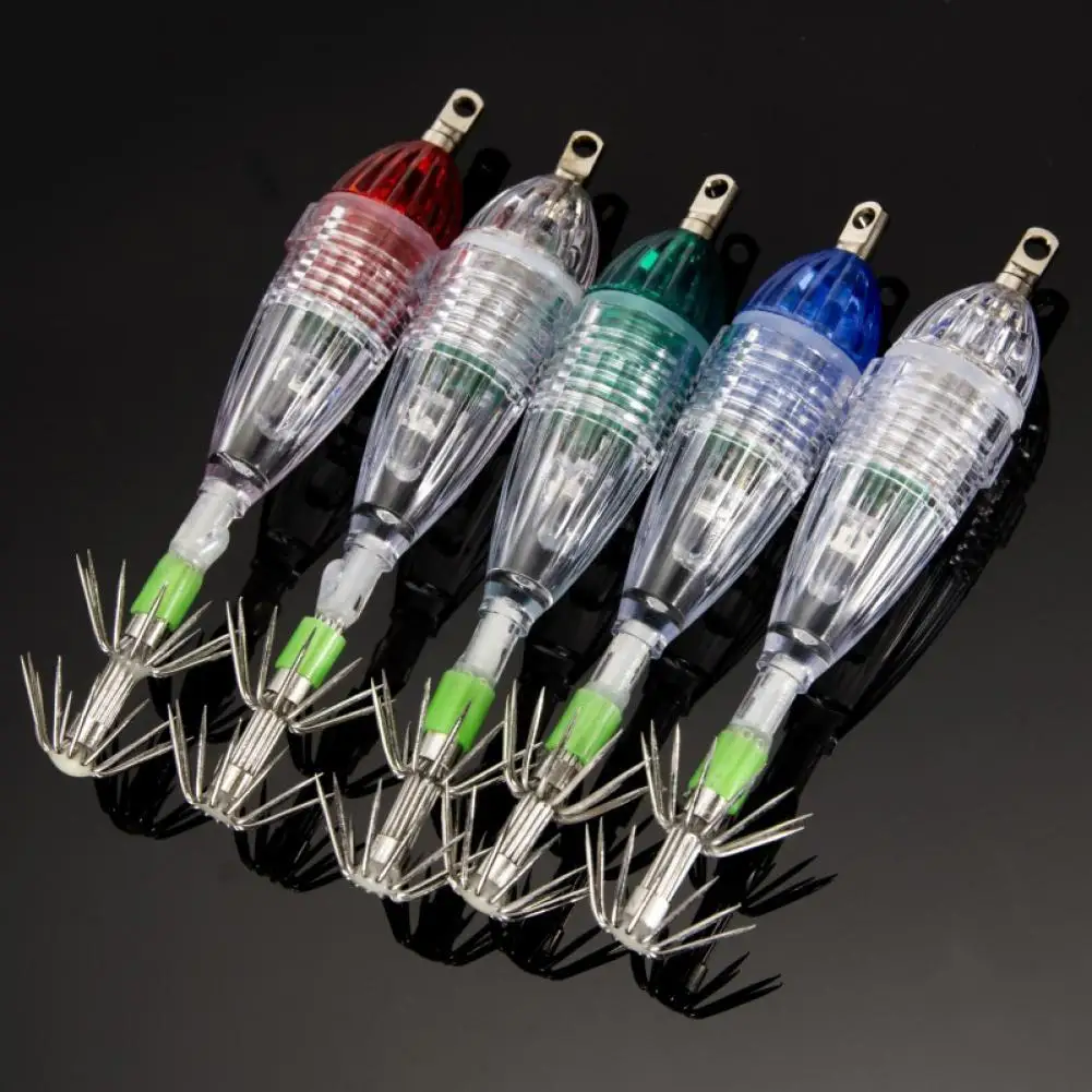 

Fishing Light Anti-rust High Brightness LED PE Attracting Light Bait for Outdoor Deep Drop Underwater Eye Shape Light Squid Bait