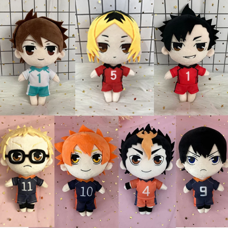 Anime Haikyuu Plush Doll Toy Tobio Kageyama Shoyo Hinata Kuroo Tetsurou Soft Stuffed Pillow Collection Gift Size 20cm