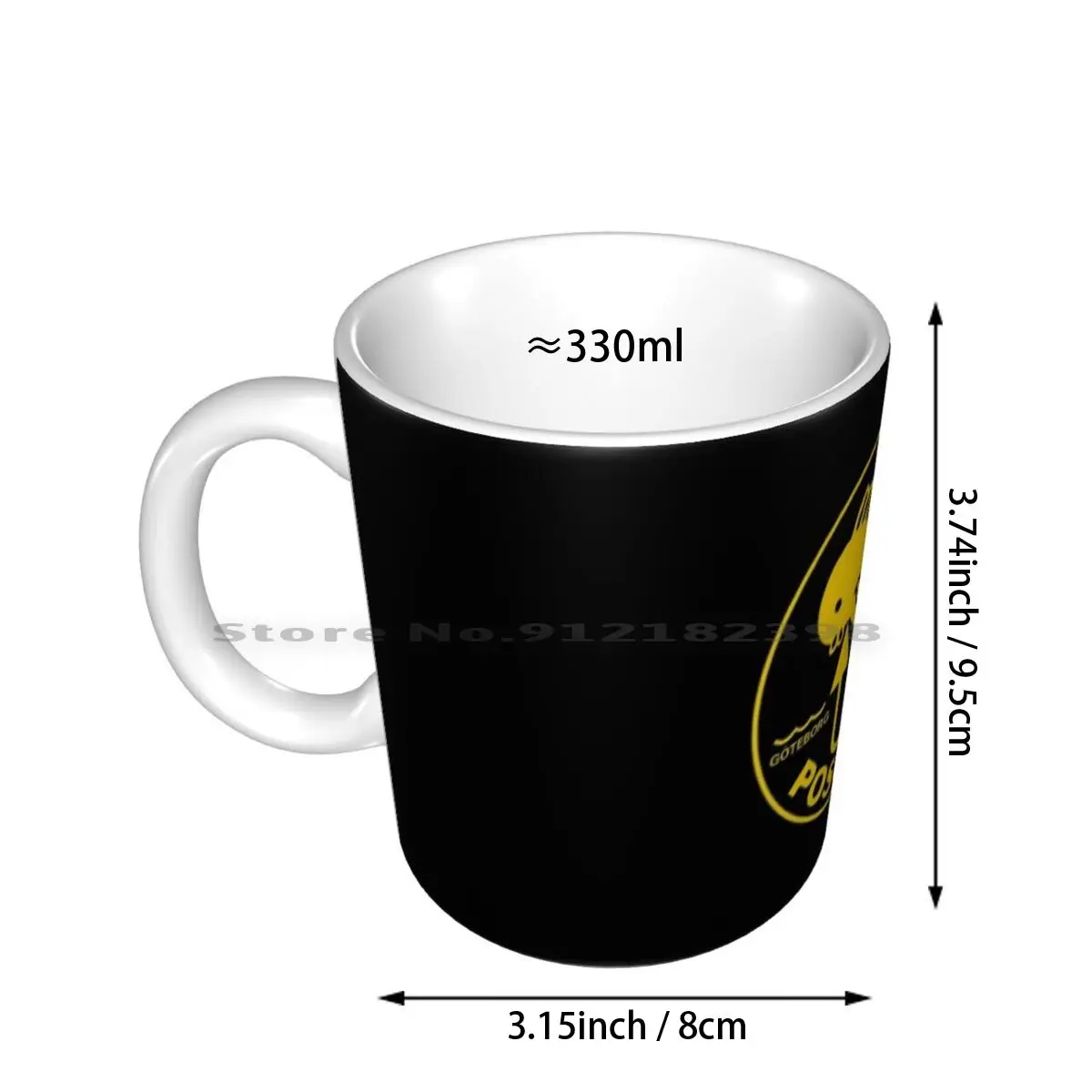 Poseidon Scuba Logo Ceramic Mugs Coffee Cups Milk Tea Mug Poseidon Scuba Logo Sea Adventure Symbol Sweden Arctic Cat Tracker