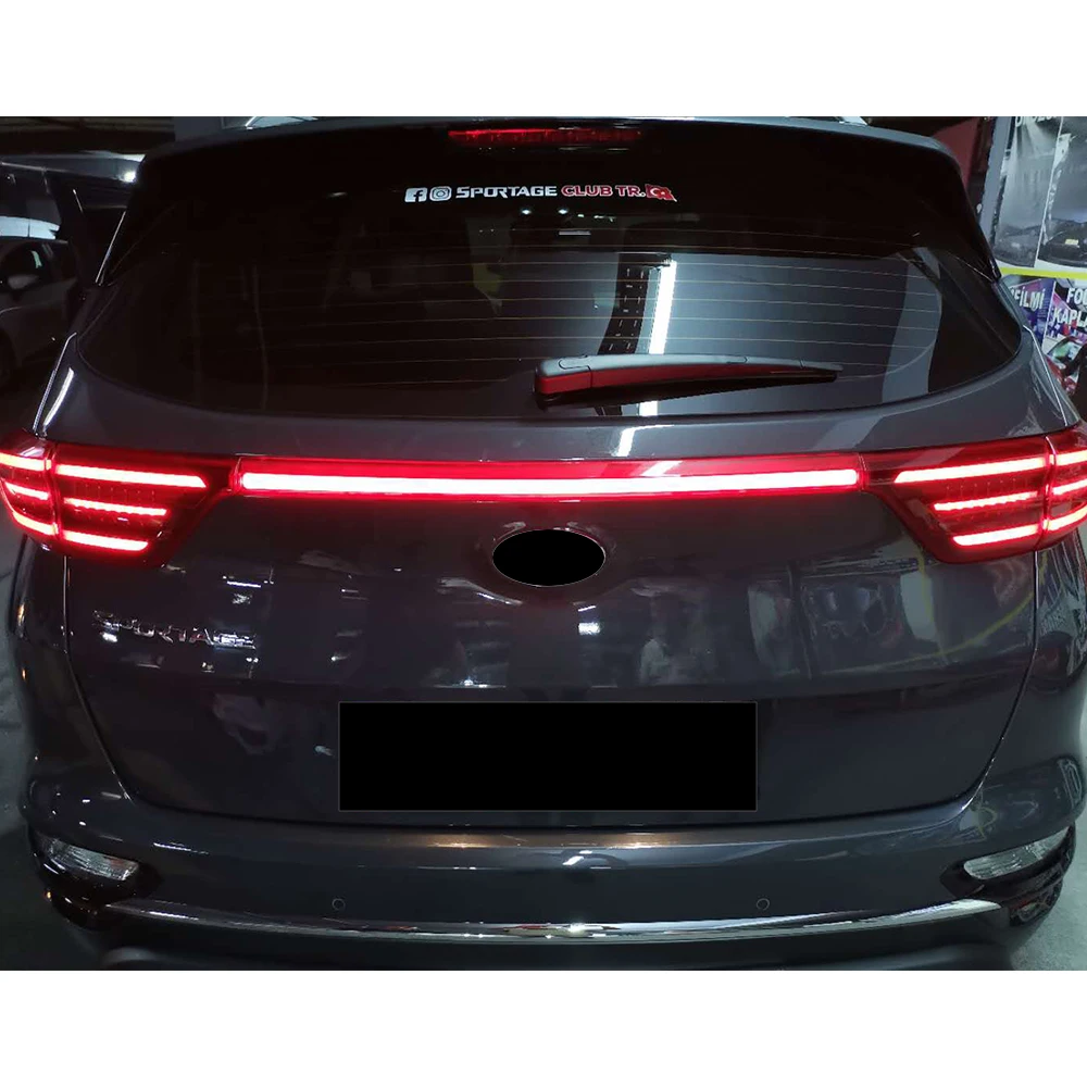 1ชิ้นสำหรับ Kia KX5 / Sportage IV (QL) 2019 2020ไฟท้าย bemper belakang LED สีแดงไฟเบรคสัญญาณเตือน15-18