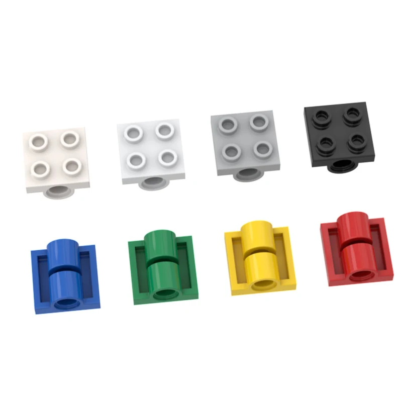 10Pcs MOC 2817 Plate Modified 2 x 2 with Pin Holes Compatible Brick Parts Building Blocks Accessories Assemble Particle DIY Toy