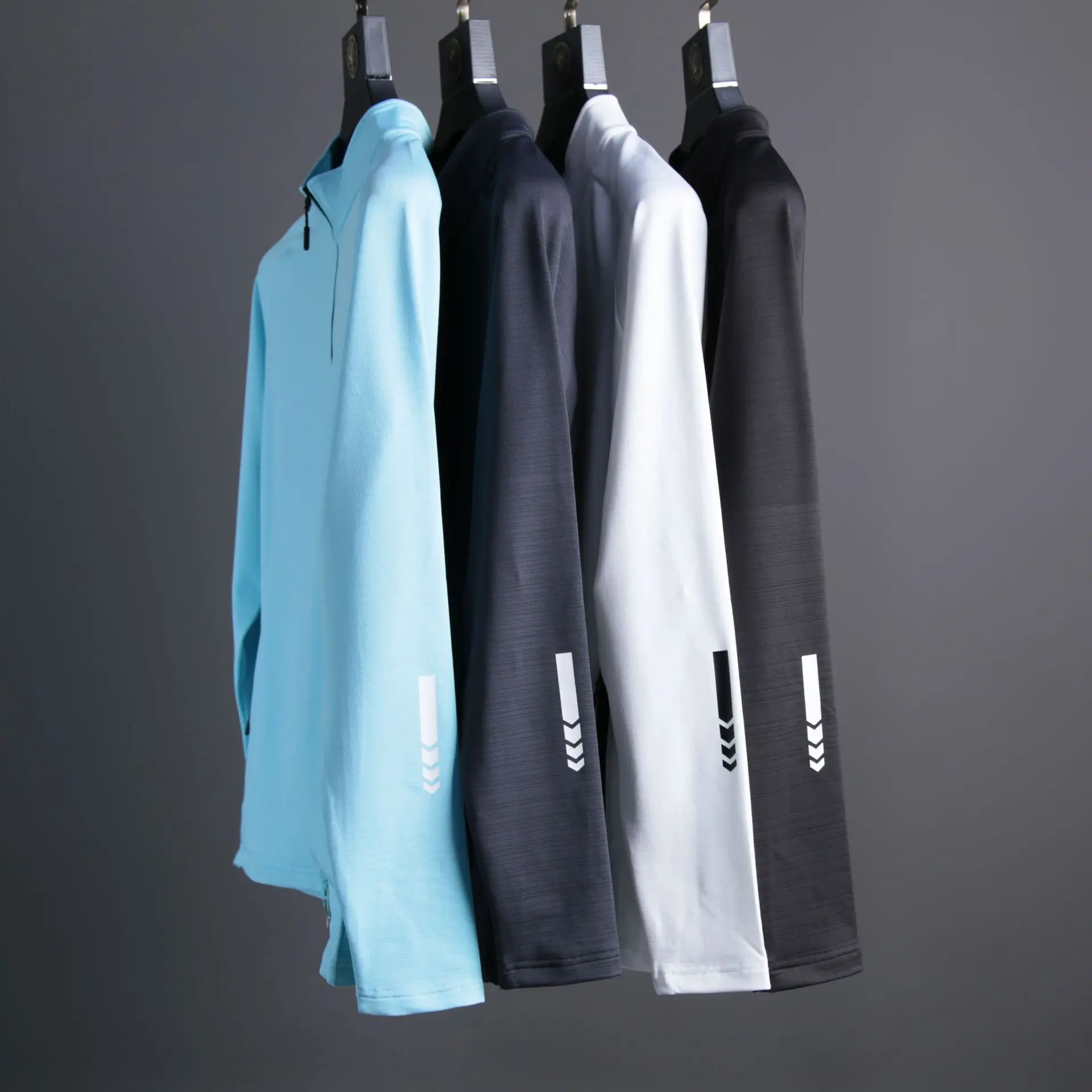 New Winter thick Sport Shirt Men Zipper elastic Quick dry Running Jackets Fitness Gym Sports Clothing Sport Top Mens Sportswear