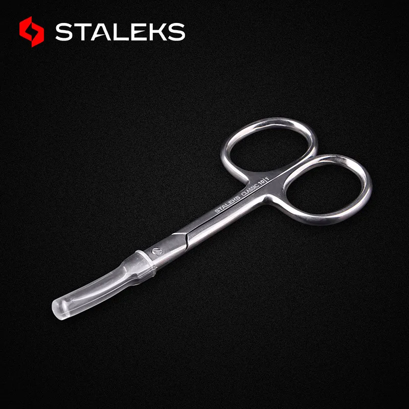 1pc STALEKS Classic 10-1 Elbow Beauty Scissors Stainless Steel Nail Scissors High Quality Peeling Makeup Scissors Tools