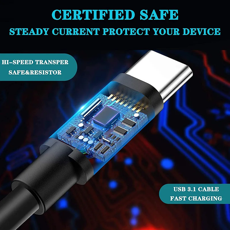 3 Meters Charging Cable for Nintendo Switch & Switch OLED Model and Switch Lite, Fast Charging Power Cord for PS5 & Xbox Series