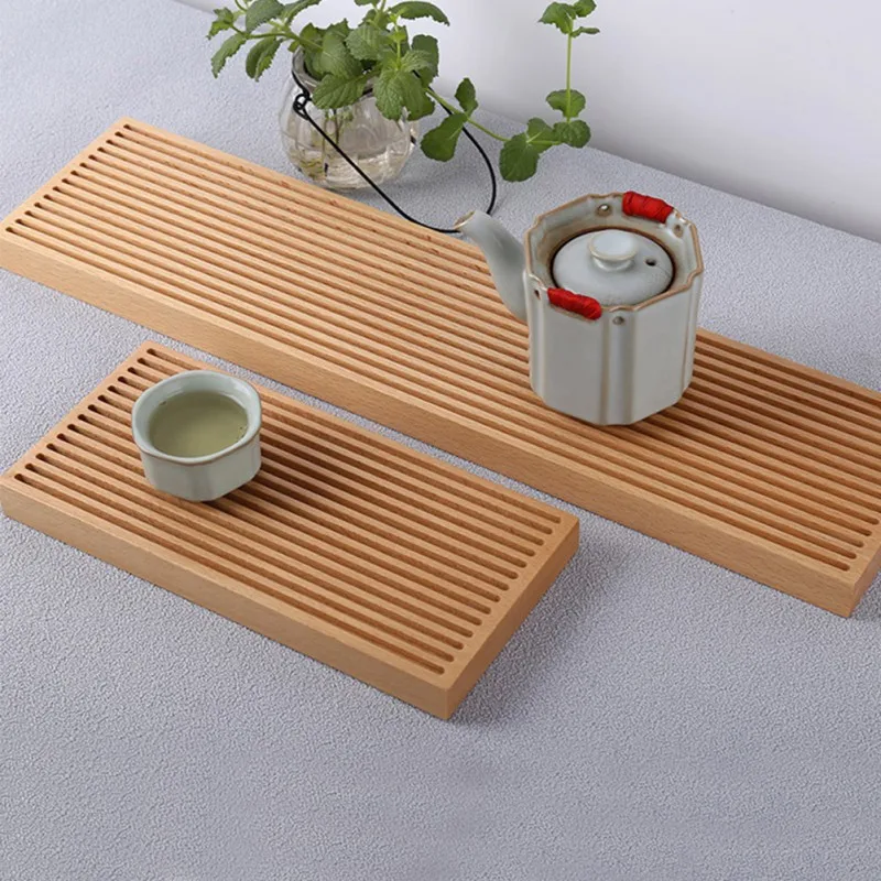 

Rectangle Wooden Tea Tray Snacks Food Storage Dish Food Storage Dish Serving Table Plate for Hotel Home Kitchen Accessories