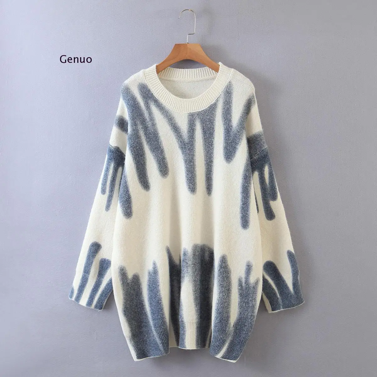 Multi Striped Knitted Soft Sweaters Women Autumn Winter Long Jumpers Oversized Pullovers Streetwear Loose Outerwear 2021