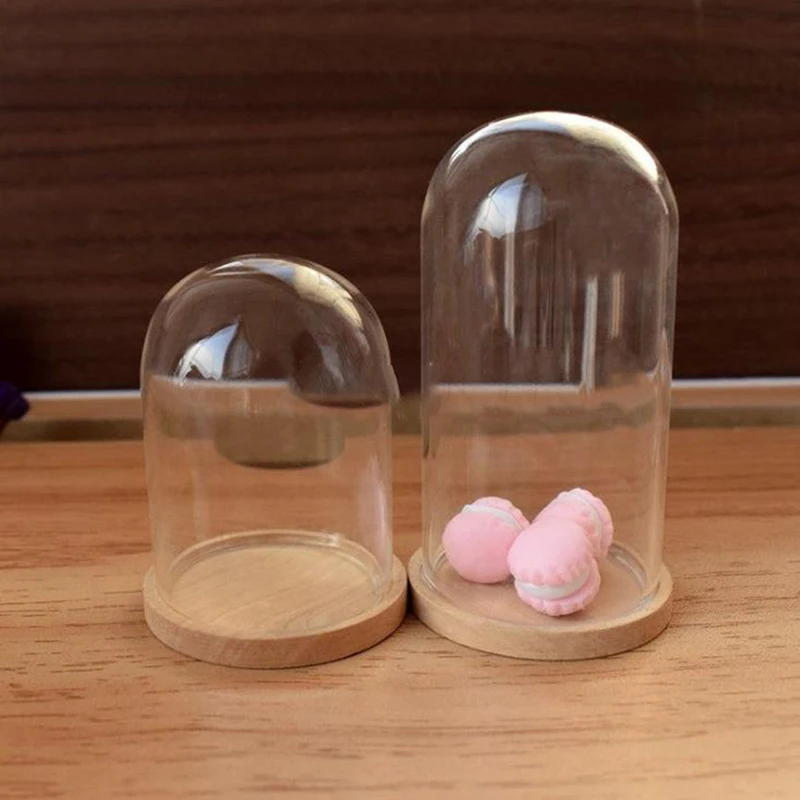 1:12 puppenhaus Miniatur Artikel Glas Dome Miniatur Dinge Glas Glocke Jar Leere Glas Boote zu Füllen Dekoration Gläser Jar Display