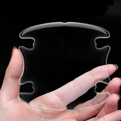 Car Door Handle Bowl Scratch Protective Invisible Transparent Stickers Silicon Rearview Mirror Anti-collision Protection Strip