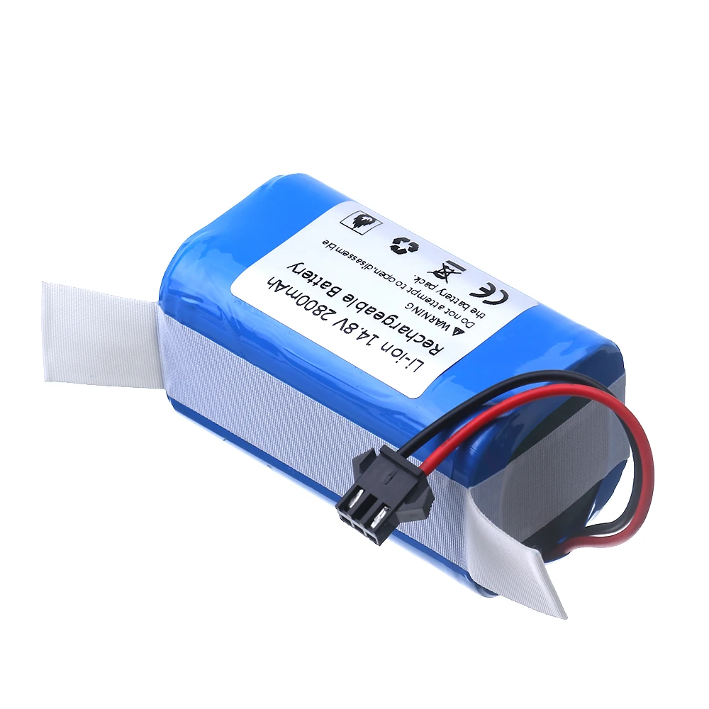 14.8 فولت 2800 مللي أمبير بطارية ليثيوم أيون ل Conga 990 ، 1090 تيسفور X500 Ecovacs Deebot N79 N79S DN622 Eufy RoboVac 11 11S RoboVac 30 الخ