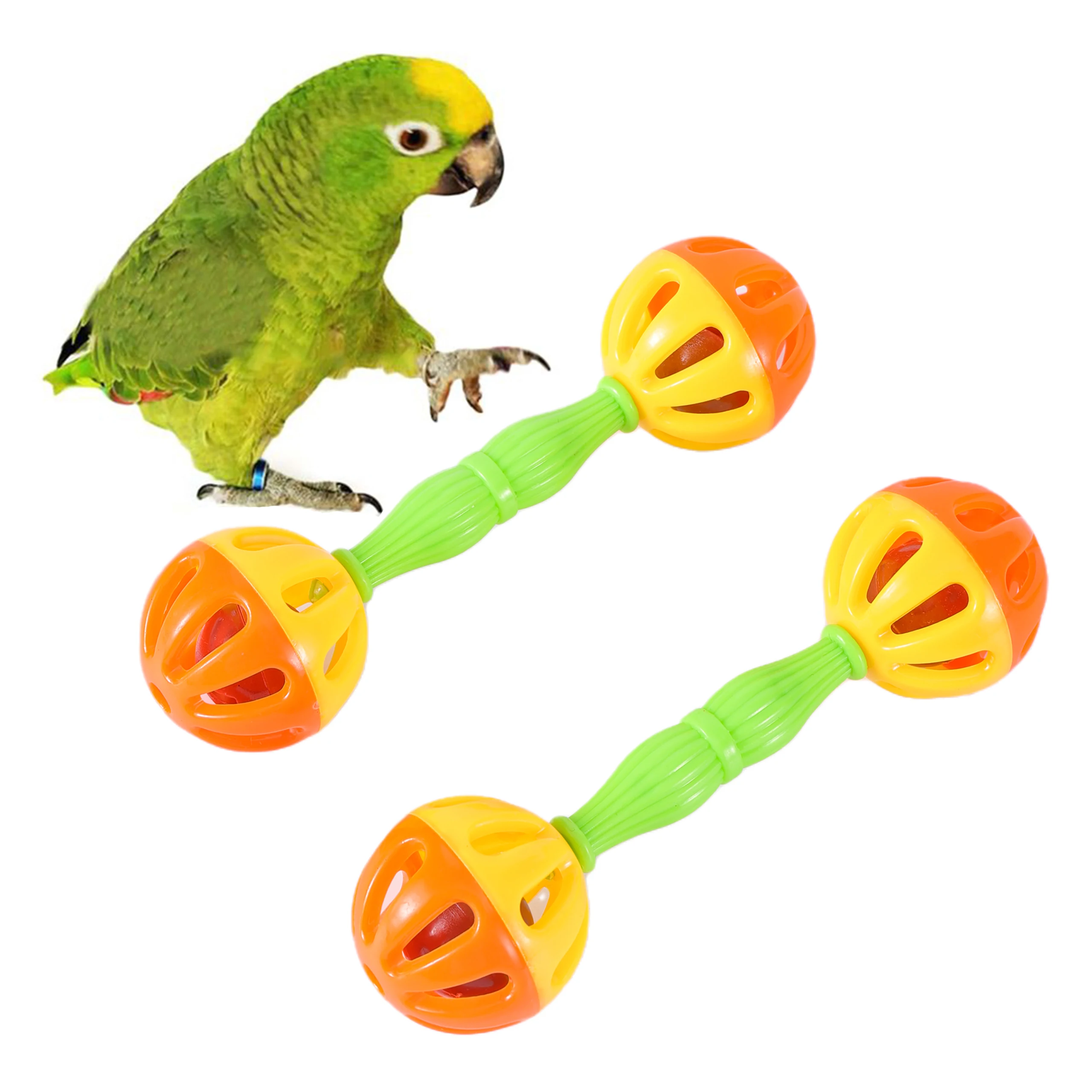 2PCS Parrot Toy Rat…