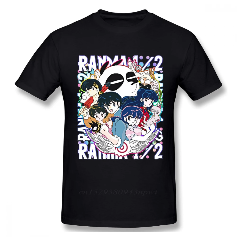 

Мужская футболка Ranma 1/2, модная Винтажная футболка с рисунком из органического хлопка