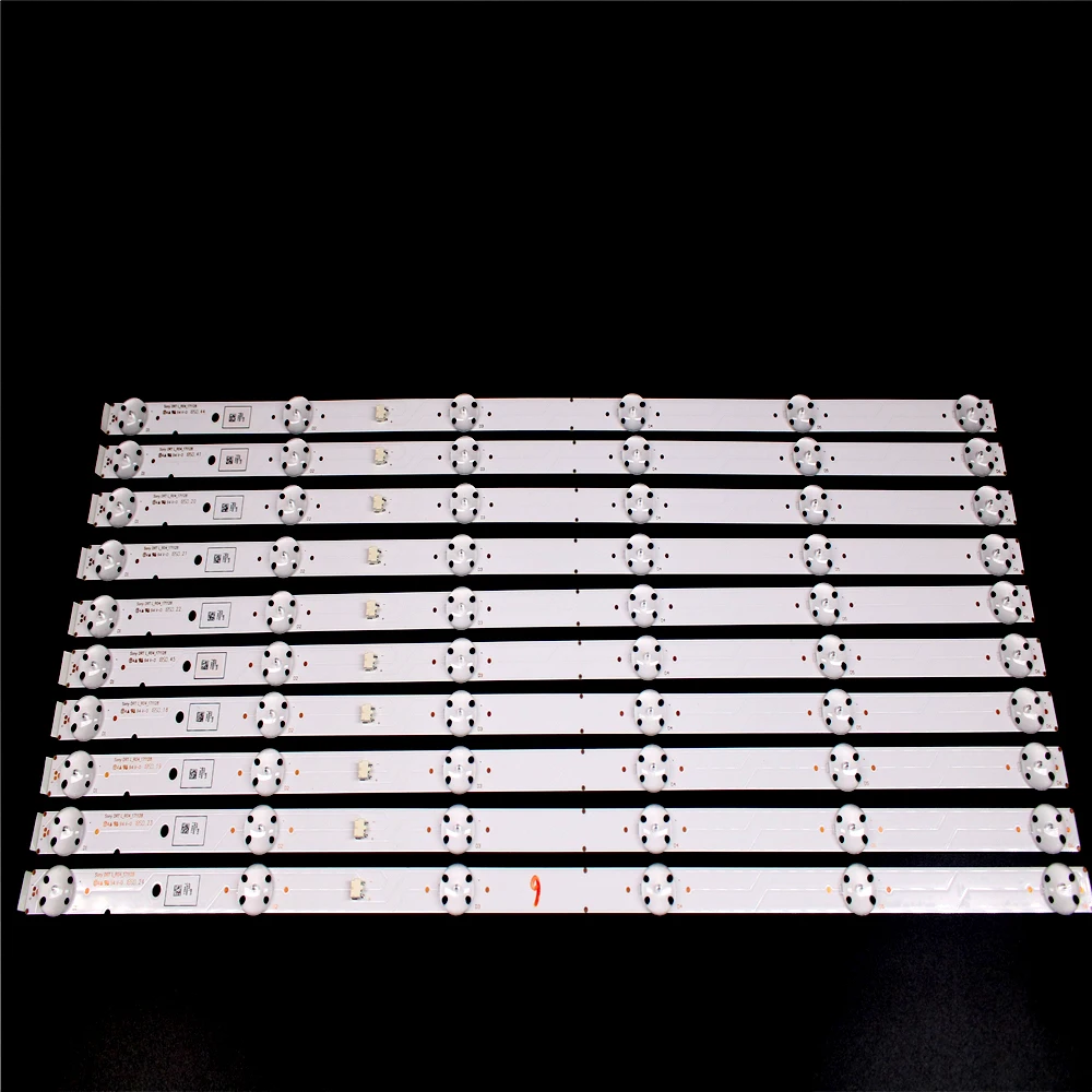 10PCS New Original LED Backlight Strip For SONY KD-55XF7003 DRT L_R04_171128 KD-55XF7073 KD-55XF7096 6LED*3V 530mm