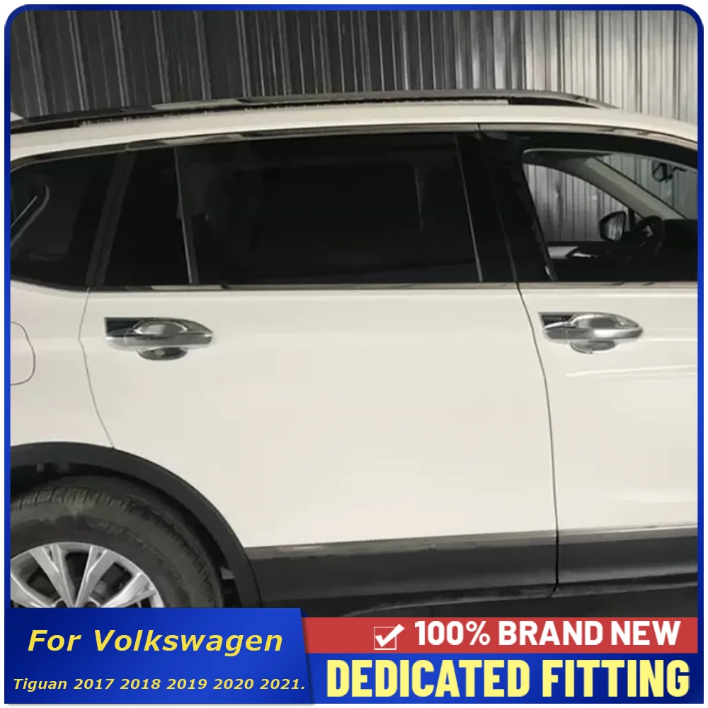 

Car Styling For Volkswagen Tiguan 2017 2018 2019 2020 2021 ABS Chrome Outer Door Handle and Door Bowl Decorative Frame