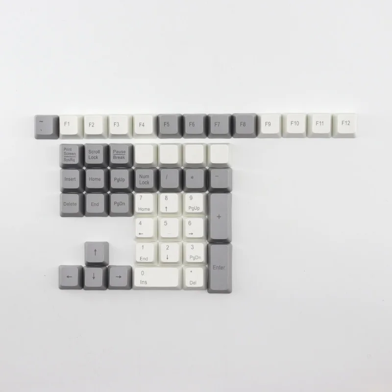 Zealer PBT Keycaps Profilo OEM Tastiera meccanica stampata superiore/laterale/blanchi 108 tasti compatibili con MX GK61/87