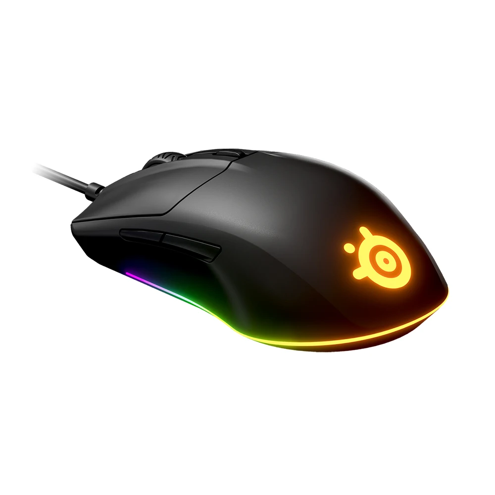 Mới Steelseries Đối Thủ 3 Chuột Chơi Game 8,500 CPI Lăng Kính RGB Hiệu Ứng Ánh Sáng Nhẹ Chuột Chơi Game Có Dây