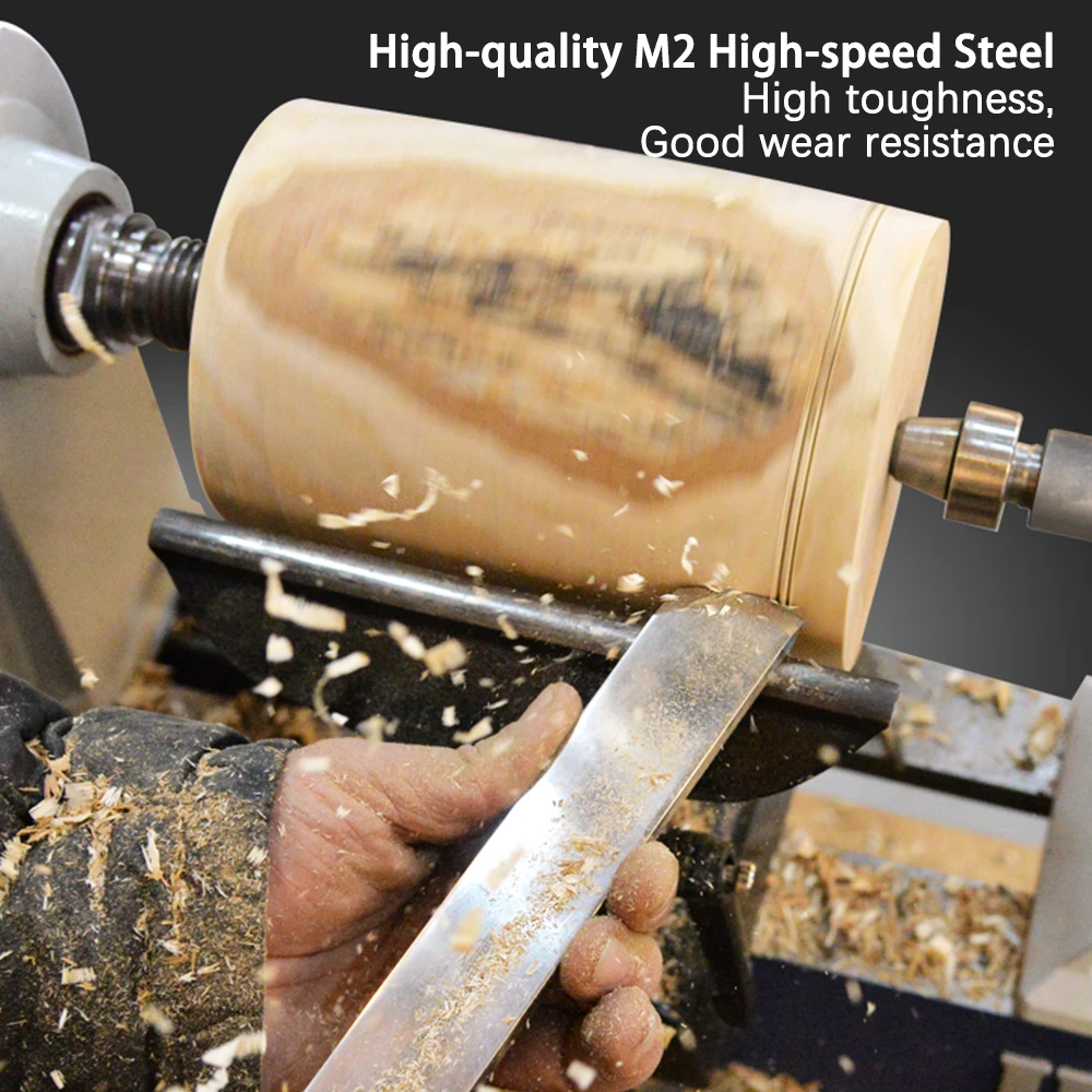 Wood Turning Tools High-speed Steel Cutter for WoodWorking Lathe Machine Bowl Gouges Spindle Gouges Domed Scraper Skew Chisels