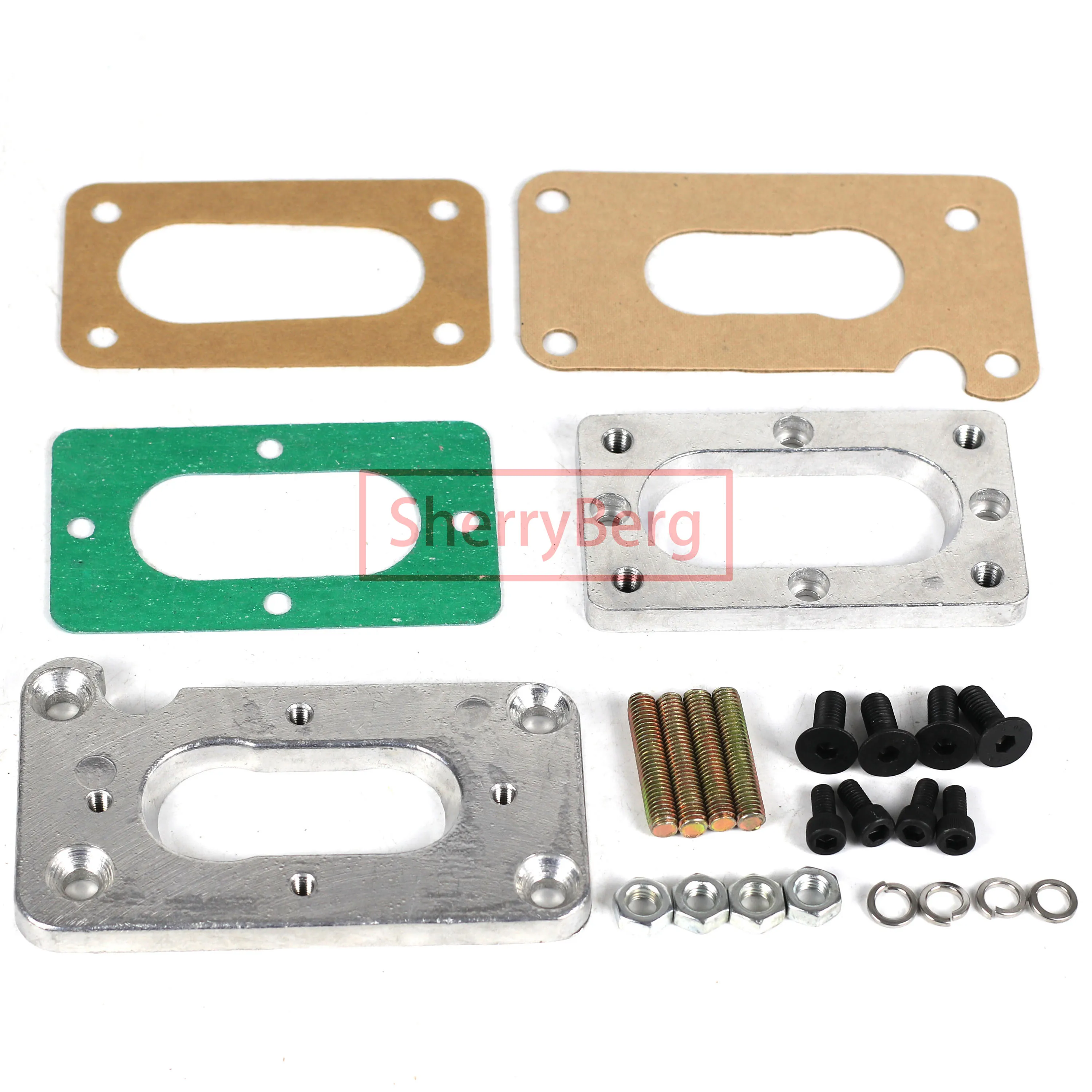 SherryBerg Fajs EMPI Weber DGES Carb Carburetor +  Adapter Plate Kit + Air Filter (Cleaner 65mm) Set for Mazda B2000 B2200