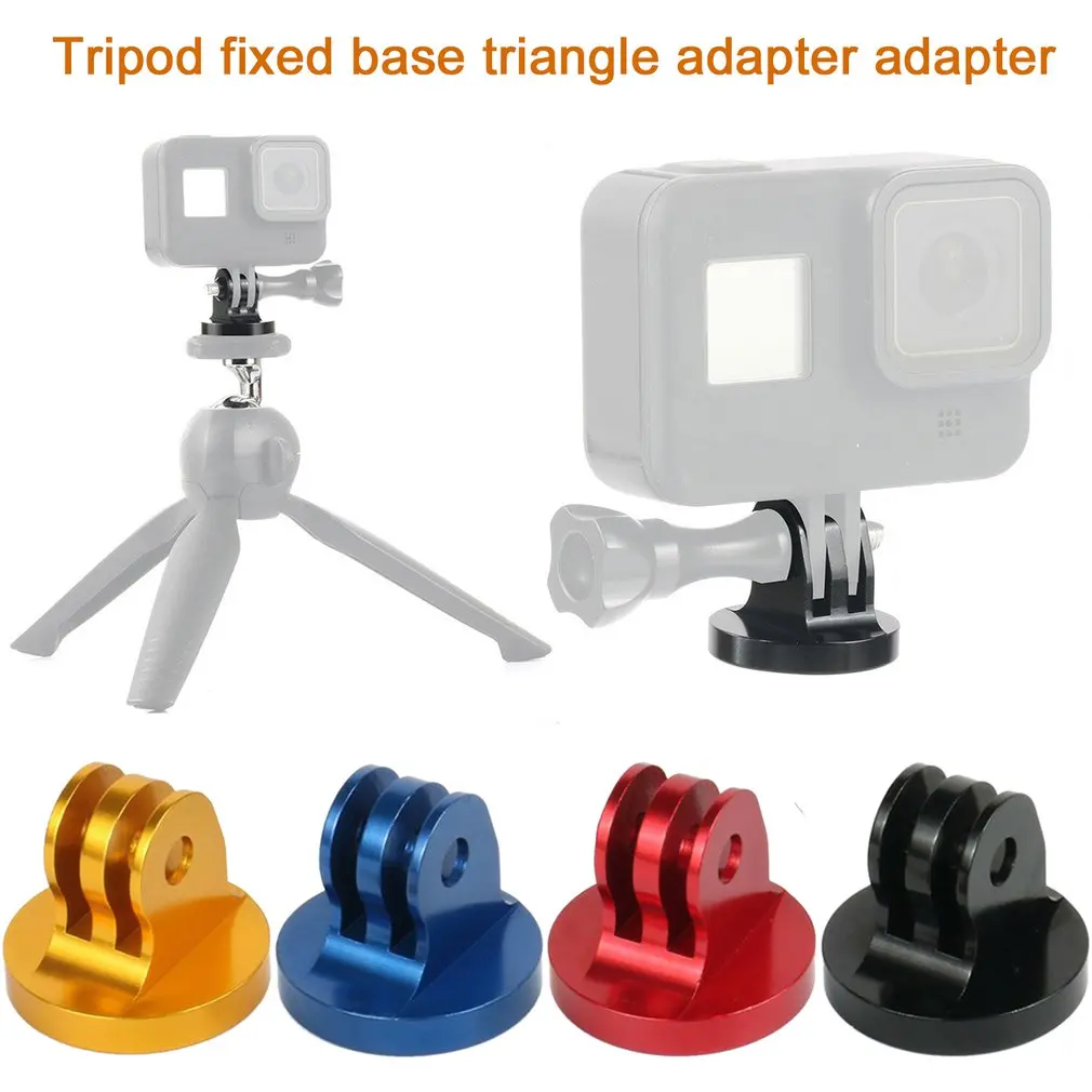 

1x For Gopro Tripod Mount Adapter 1/4 Thread Adapter CNC Aluminium Alloy for Go Pro Hero 8 7 6 5 4 3+ Action Camera Accessories