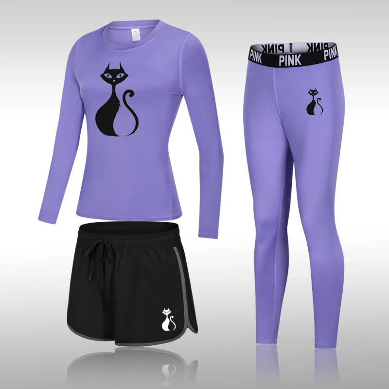 

Women Sportswear Sports Yoga Clothing Set Fitness Athletic Wear Gym Quick Dry Workout Clothes For Women Running Legging