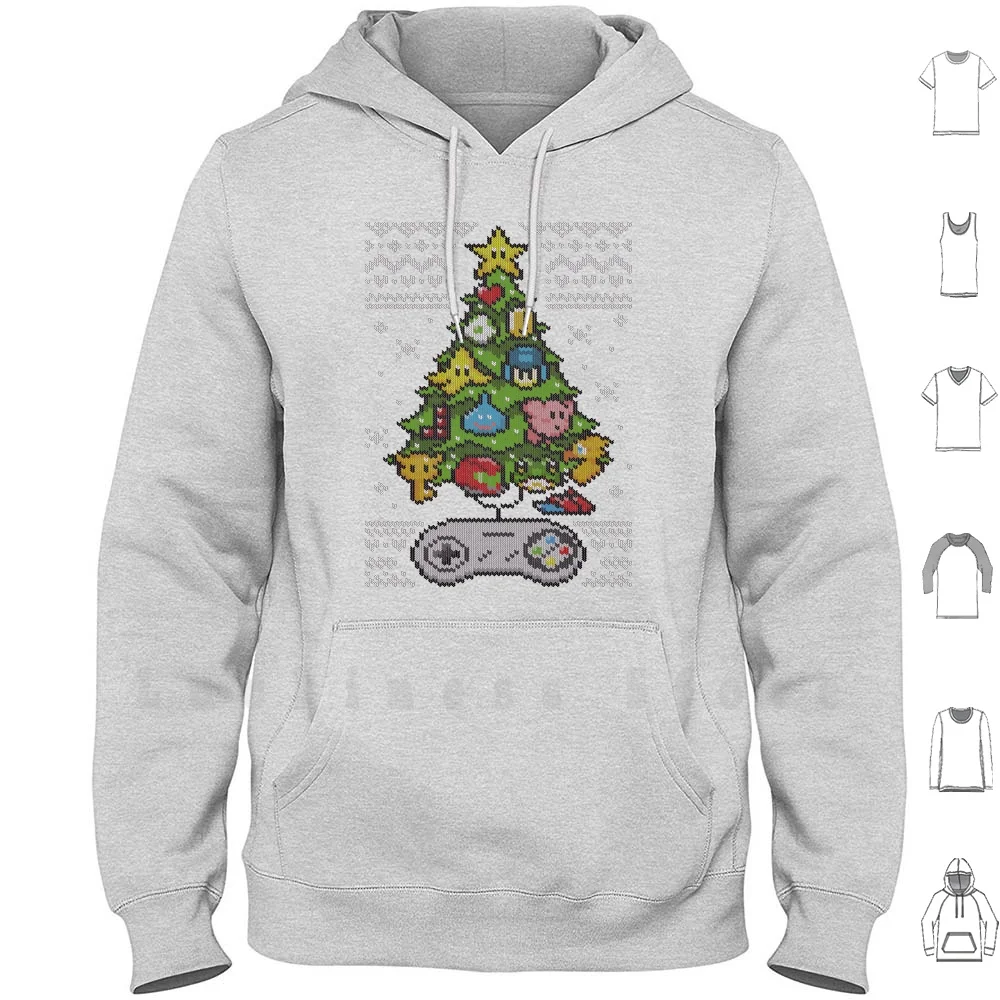 A Classic Gamer Christmas Hoodies Ugly Christmas Holiday Xman Sweater Handmade Pixel