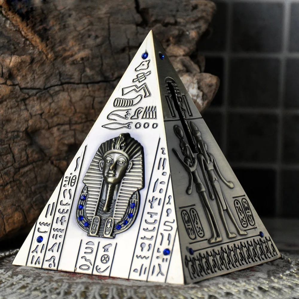 Nieuwe Farao Piramide Ontwerp Spaarpot Metalen Materiaal Spaarpotten Munt Spaarpot Geld Besparen Doos Speelgoed Voor Kinderen ZL565