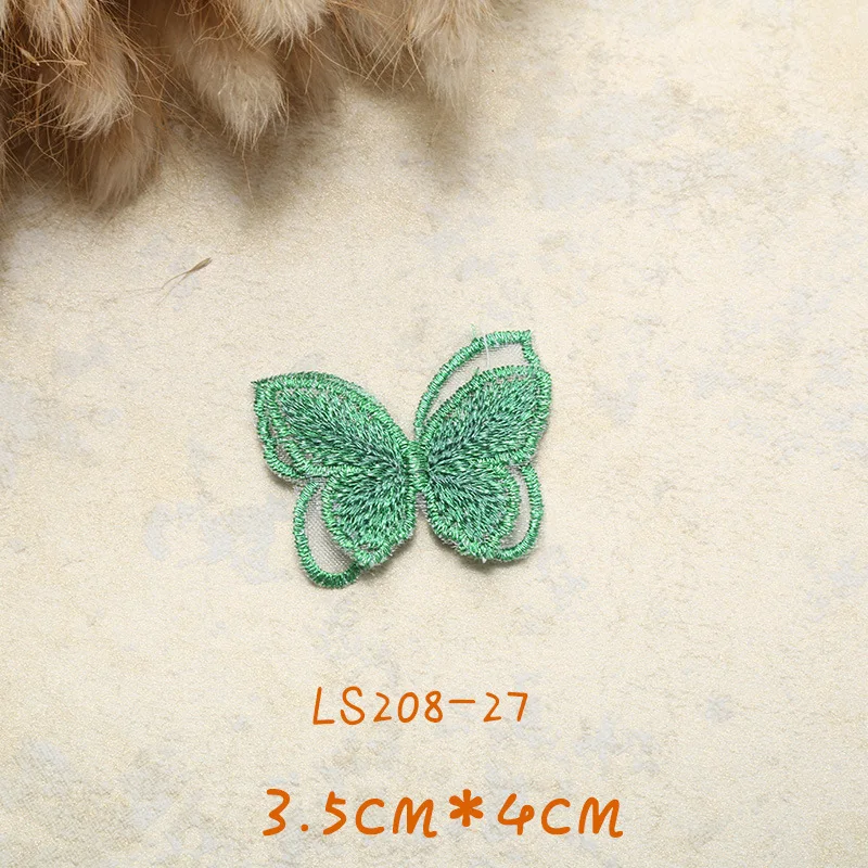 10pcs Wappen Patch Butterfly Patch Embroidery Cloth Stickers Bride Veil Accessories Sew On Patches For Clothes