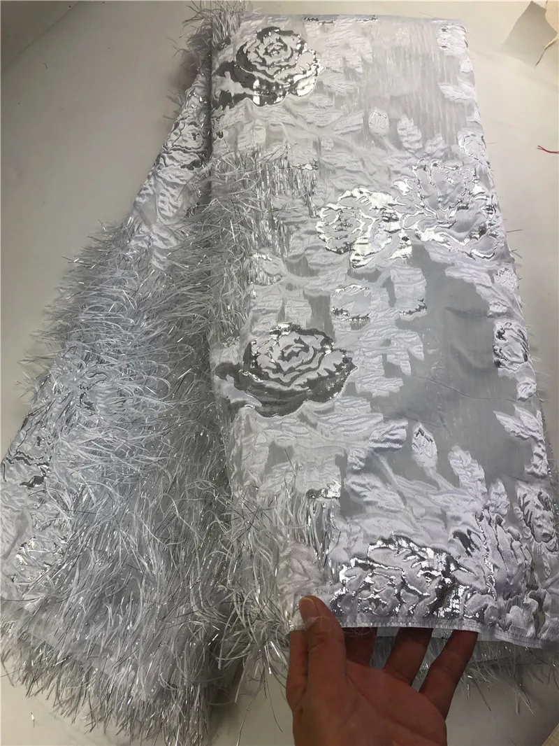 African Lace Fabric High Quality Organza Cord Nigerian Lace Fabric Wedding French Tulle Net Lace Fabric For Dress COP-0018