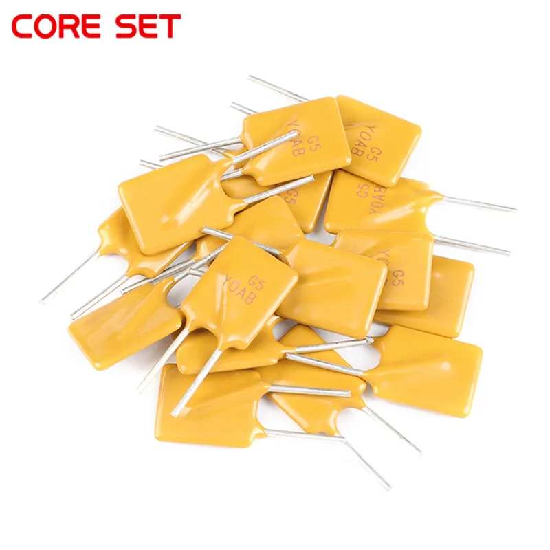 10PCS 16V 5A 5000MA PPTC Resettable Fuse RGEF500 GF500 Pitch 5mm