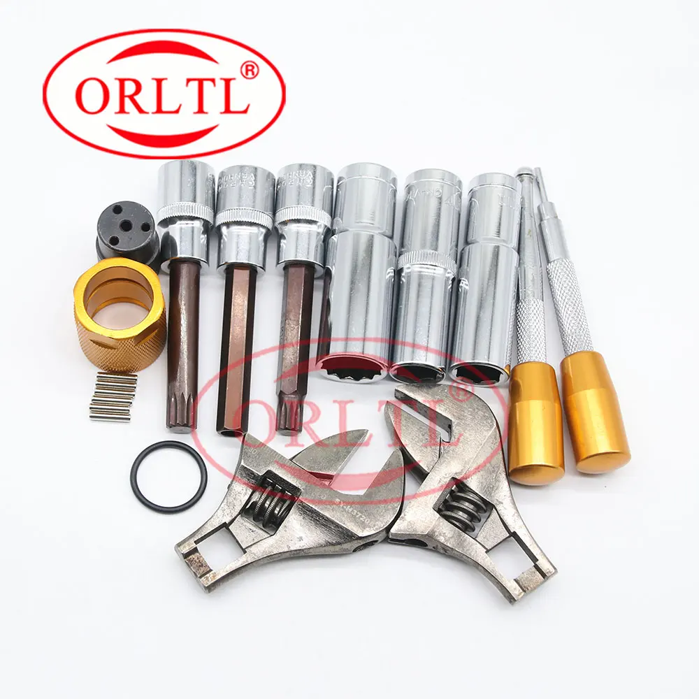 ORLTL 11PCS Common Rail Fuel Tools Diesel Injector Repair Tool Kits Dismantling Equipments Total OR7069 For Bosch Denso Injector