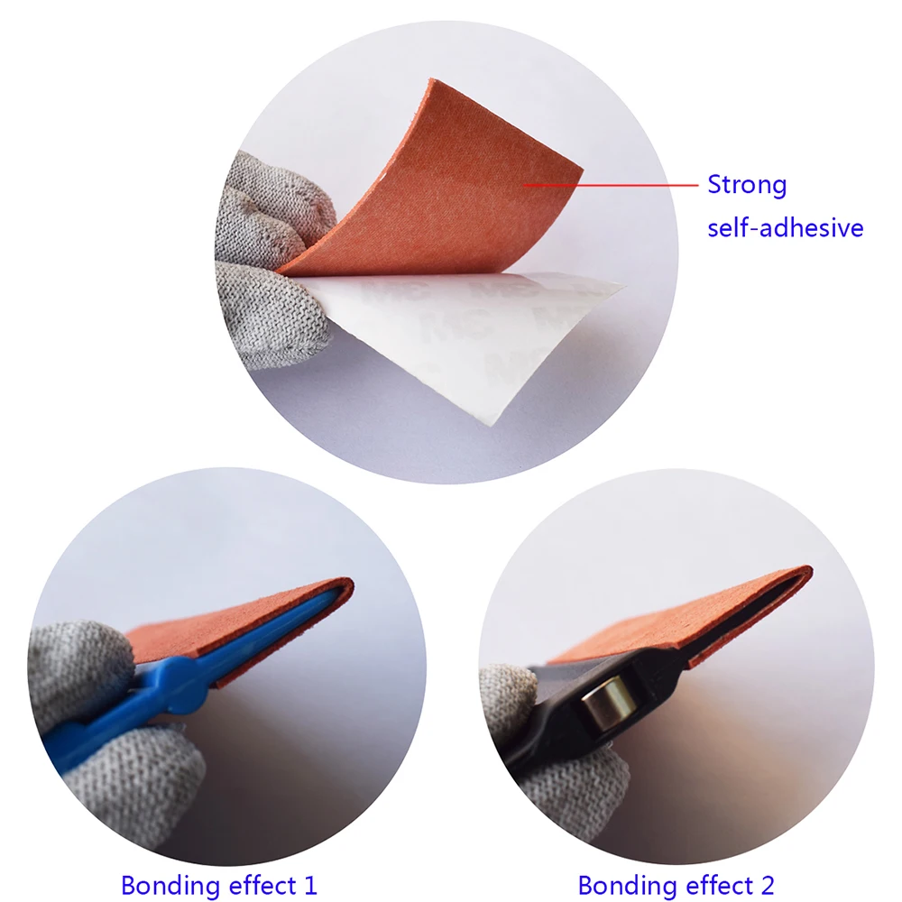 10pcs Spare Wool Suede Felt Cloth For 4 inch 10cm Vinyl Wrap Squeegee Scraper Carbon Foil Car Wrapping Window Tint Felt Edge A11