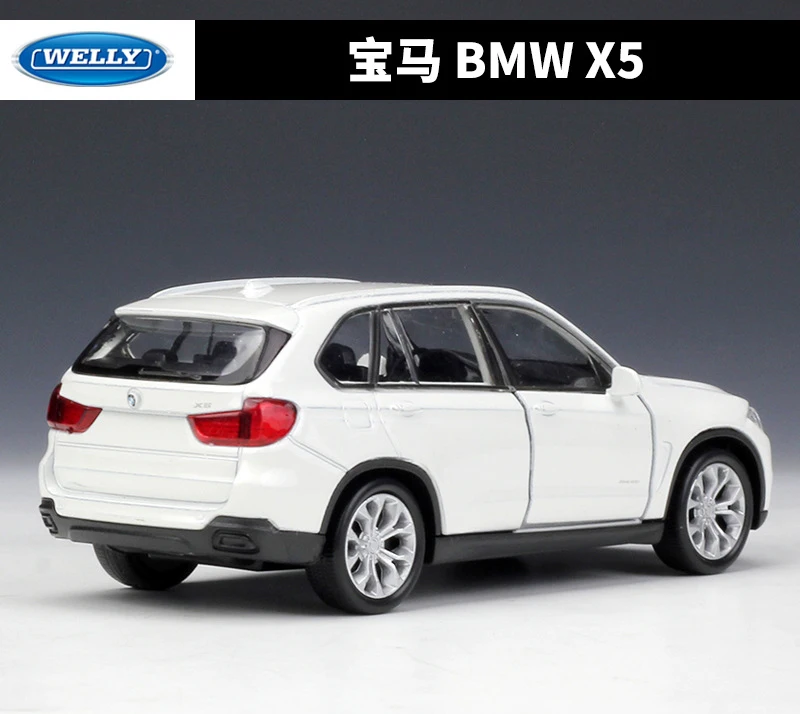 WELLY Diecast 1:36 Car High Simulator BMW X5 SUV Pull Back Car Model Car Metal Alloy Toy Car Vehicle For Kids Gift Collection