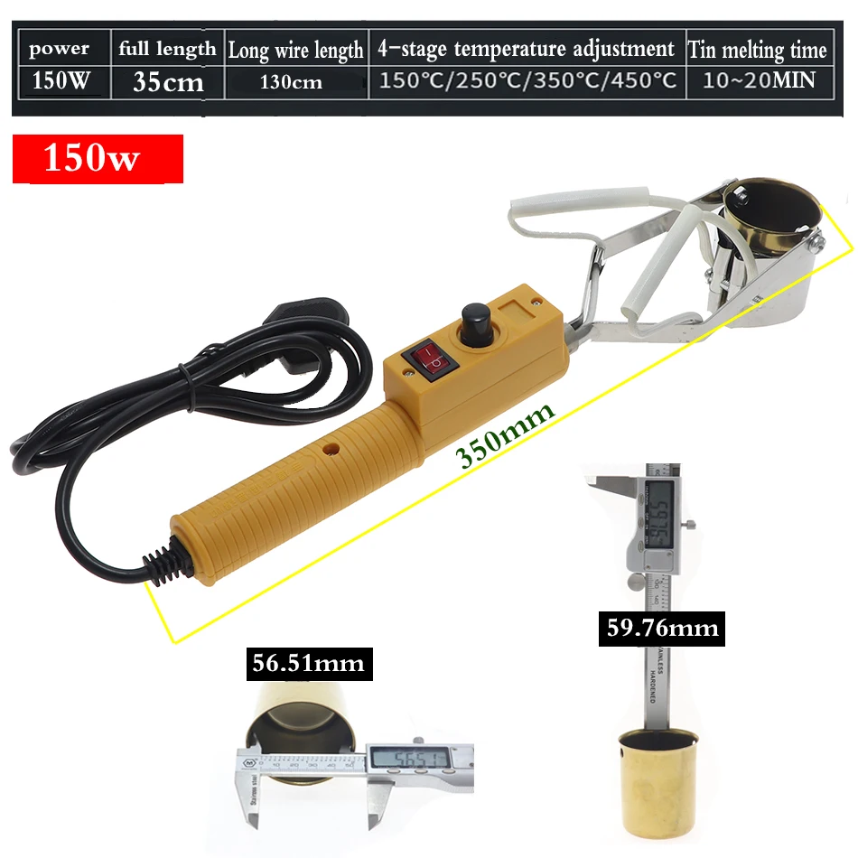 Portable constant temperature tin melting furnace tin plate tin furnace 250W 380W metal melting furnaces, small melting furnace