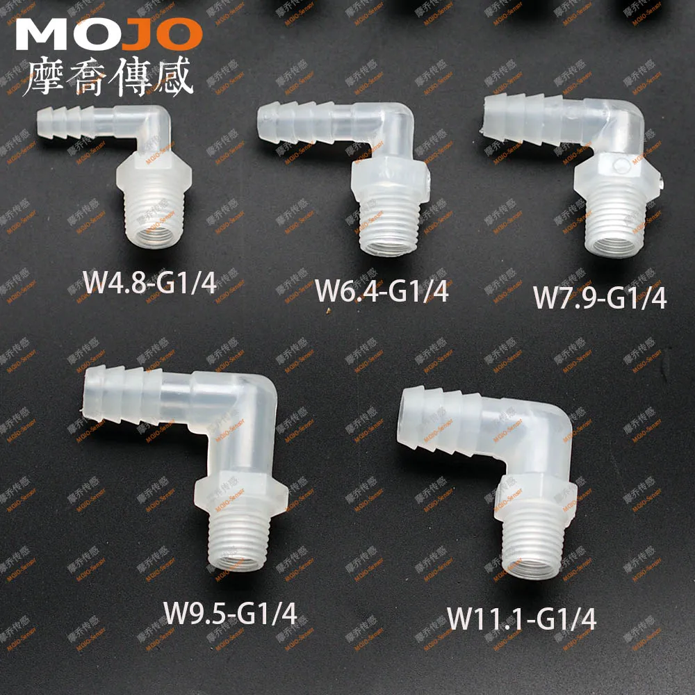 

2020 Free shipping MJ-W11.1-G1/4 100 pieces Elbow male thread nipple connector