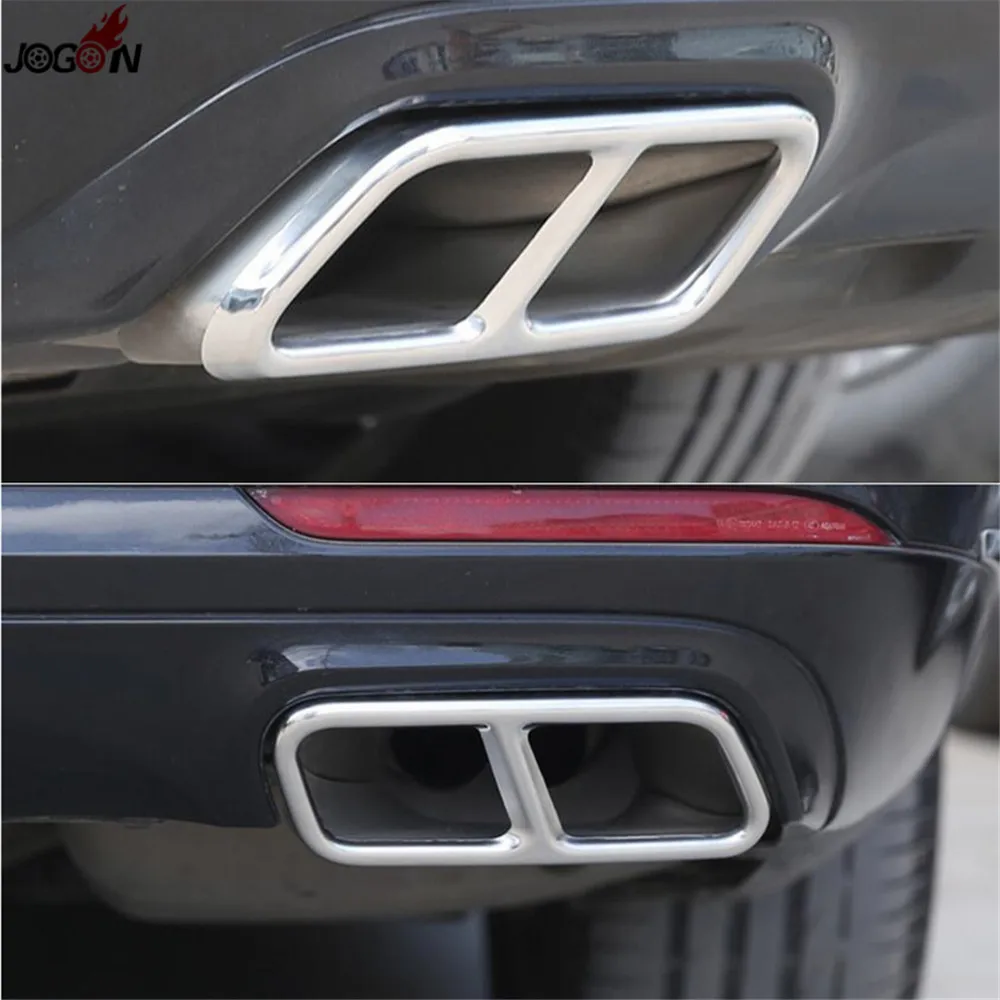 Rear Dual Exhaust End Pipe Muffler Tip Trim For Mercedes Benz S Class W221 facelift 2010 2011 2013 & W222 C217 A217 2014-2017