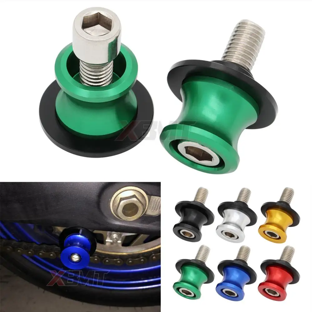 10MM Motorcycle Swingarm Spools Slider Stand Screws For Kawasaki Ninja 250R EX250 300R EX300 400R ER4N 500 EX500 750R ZX750