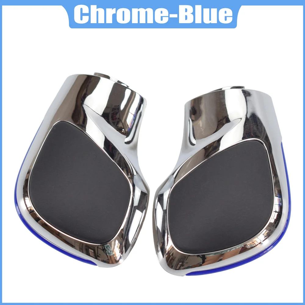 Auto Rot/Blau Schaltknauf Schalthebel Chrom Matt für VW Golf 6 7 R GTI Passat B7 B8 CC R20 Jetta MK6 GLI DSG Abdeckung Emblem – Detail 23