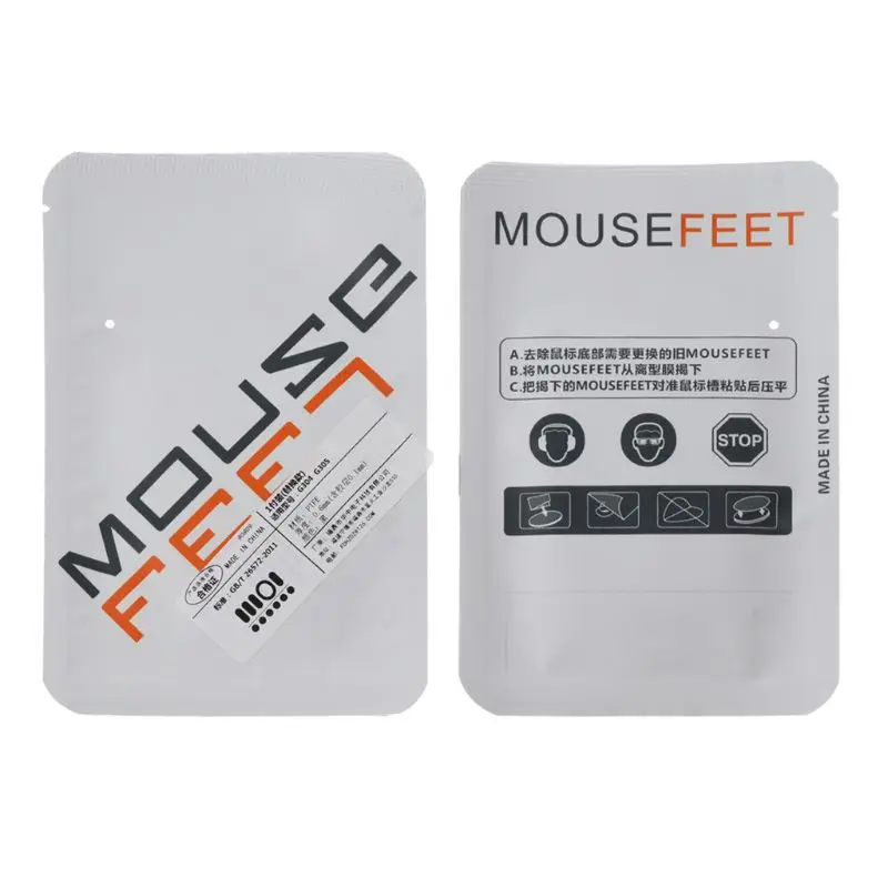 1Set Mouse Feet Mouse Skates Stickers Pad Rounded Glides Curved Edges Feet Replacement for - G304 G305 Mouse