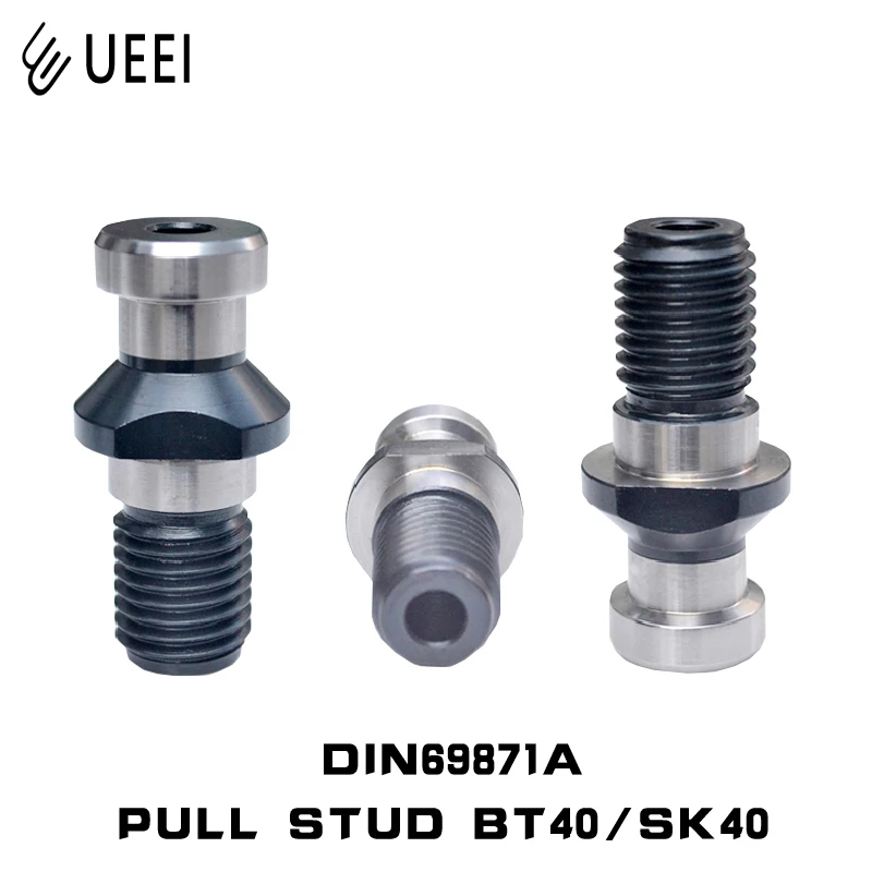 1pcs BT40 SK40 Heat treatment hardening, pull rod, CNC screw through hole and through water Pull Stud Retention Knob