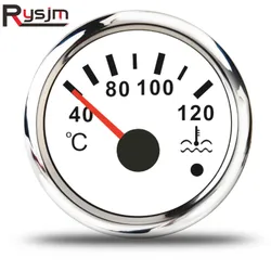 52mm 2inch Marine Boat Water Temperature Temp Gauge Meter 40-120℃ Water Temp Meter Indicator 9-32V For Car Auto Motorcycles
