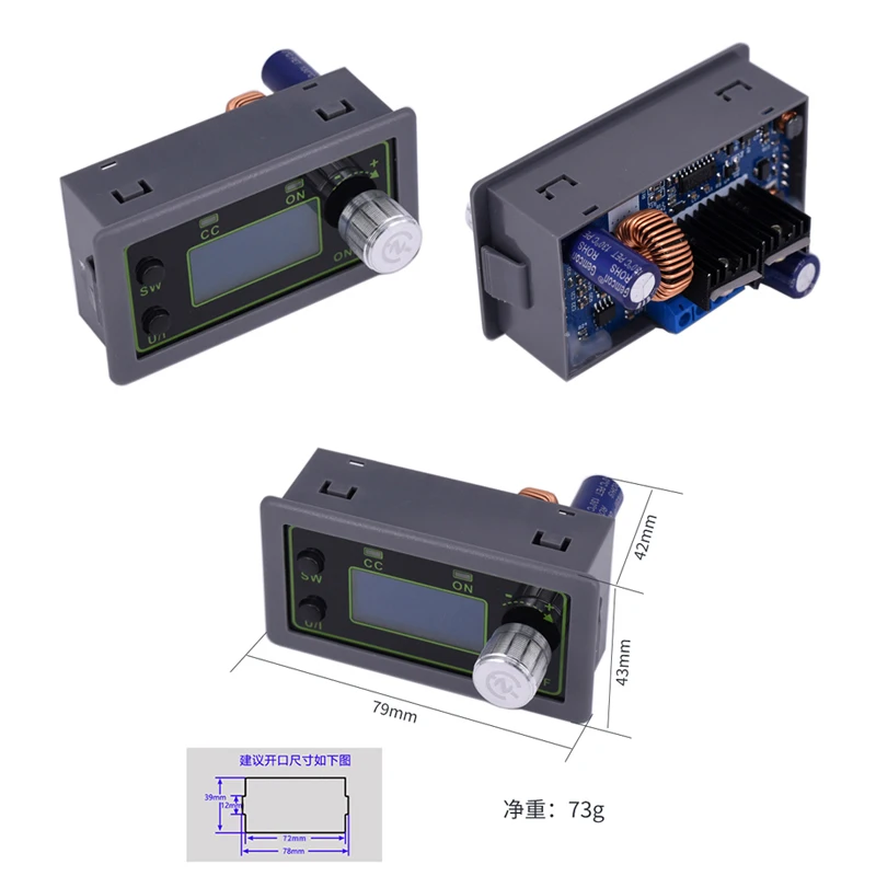 CNC Step-down DC Constant Current Constant Voltage Adjustable Power Module LED Dimming 7.4V12V12.6V Lithium Battery Charging