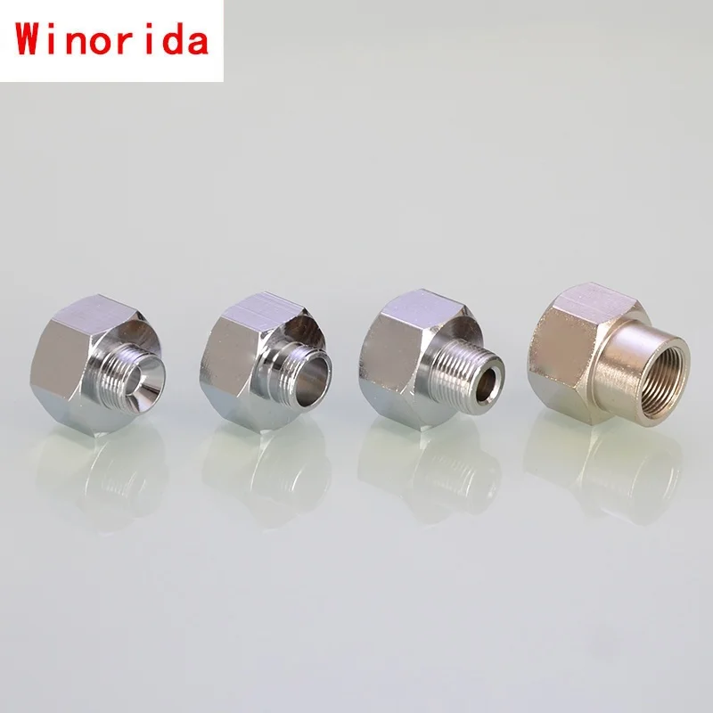 Torneira de rosca fina 3/8 polegadas x 1.5, padrão americano, 1/2 polegadas para 2.5/8 polegadas, fio interno e externo, adaptador direto de válvula triangular