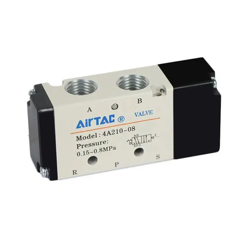 

Two-position five-way AIRTAC control electronic valve 4A120-06 4A220-06 Pneumatic valve solenoid valve