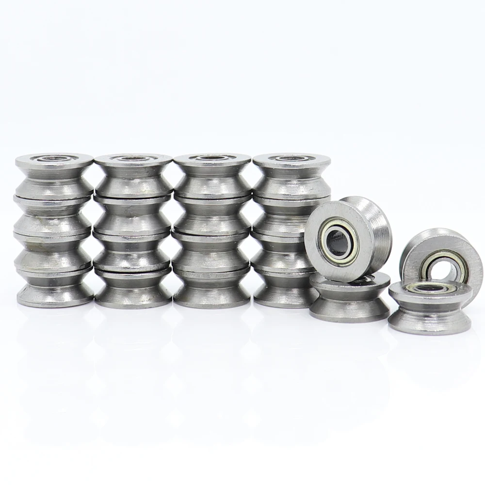 

High Carbon Steel V624ZZ (20 Pcs) V Groove Sealed Ball Bearing 624VV Guide Track Roller Bearing V624 Embroidery Machine Bearing