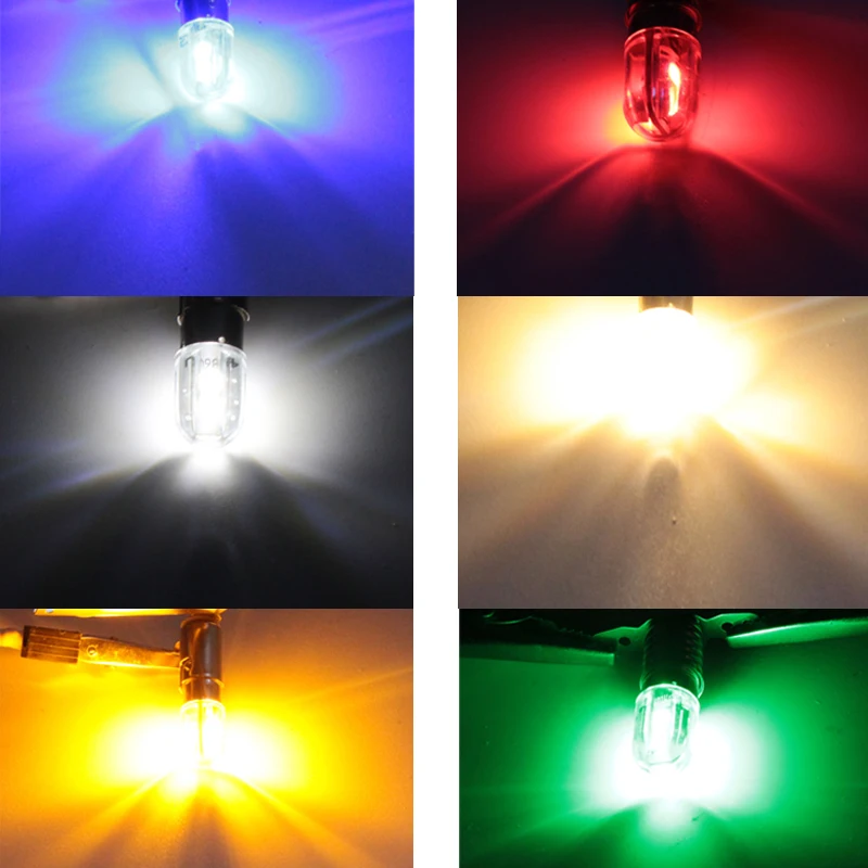 Super Mini Led Bulb E10 BA9S T4W 6v 12v 24v 36v 48v 110v 220v Auto Indicator Warning Light Car Signal Energy Saving Lamp