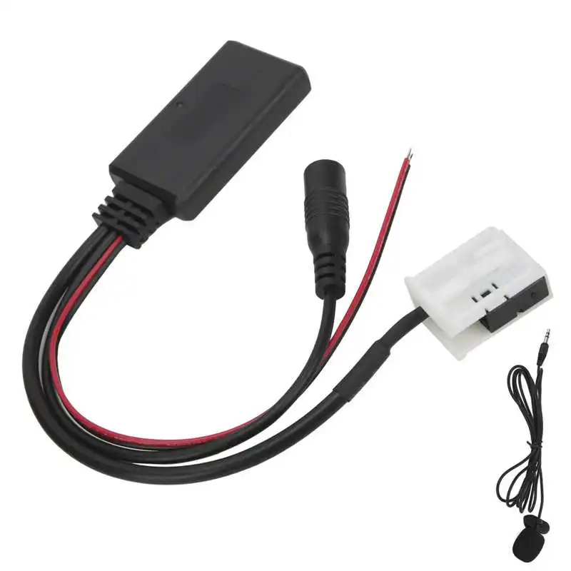 12-Pin Car   AUX-IN Cable Adapter with Microphone Handsfree Calling Fit for VW RCD210 RCD300 RCD310 RNS310