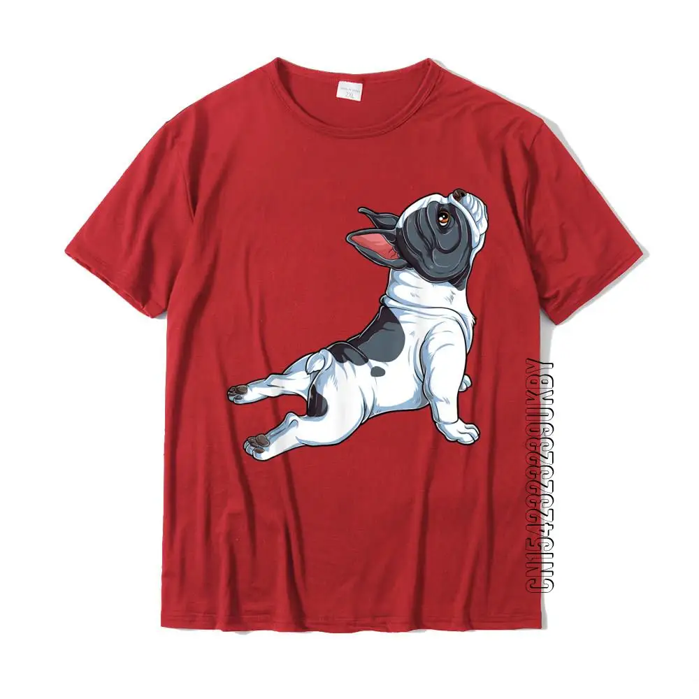 French Bulldog Yoga T Shirt Frenchie Namaste Men Funny Gift T-Shirt Casual Tshirts Tops & Tees Cotton Men Fashionable