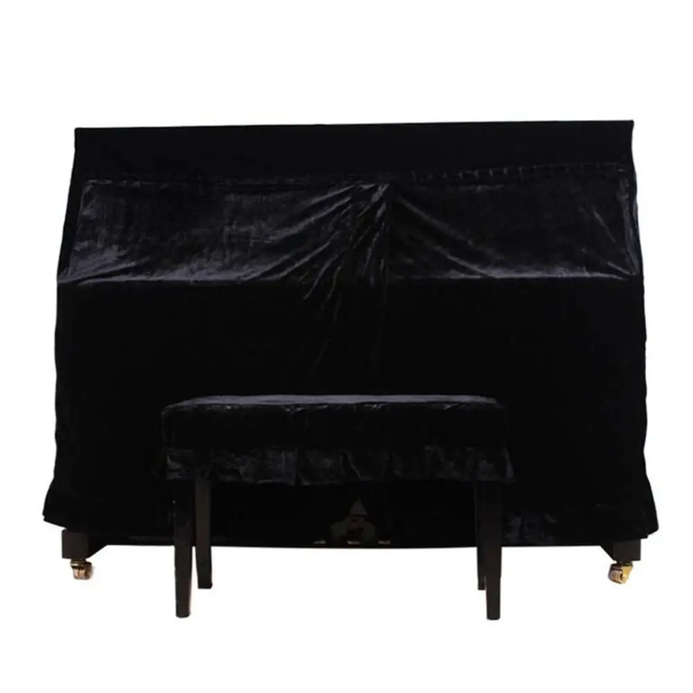 

Black Piano Cover Dust-proof Sun-proof Upright Piano Protective Cover Household Accessories Waterproof Piano Cover Cloth