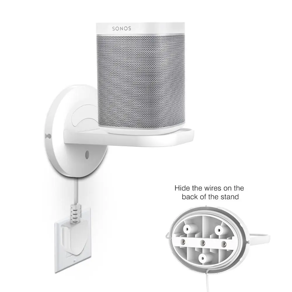 Montagem na parede prateleira suporte para amazon echo dot 3rd gen google casa mini ninho sonos um jogo 1 e mais câmera de segurança em casa